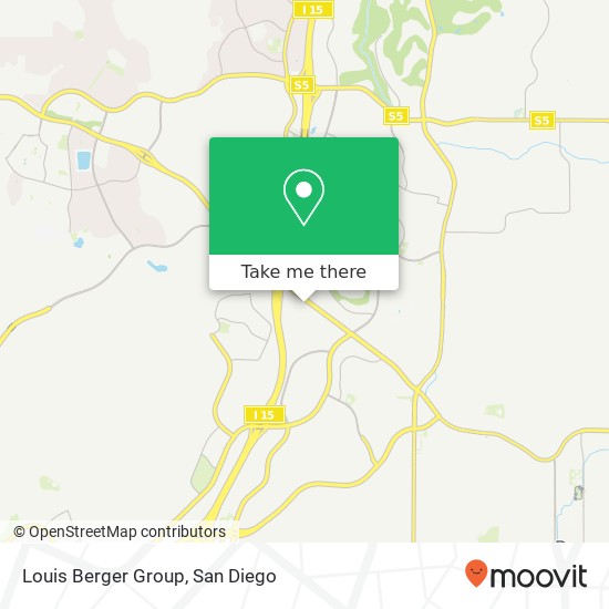 Mapa de Louis Berger Group, 15373 Innovation Dr San Diego, CA 92128