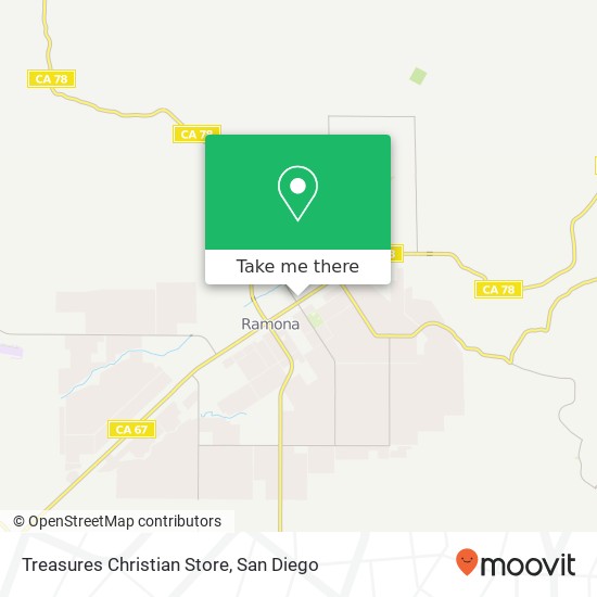 Mapa de Treasures Christian Store