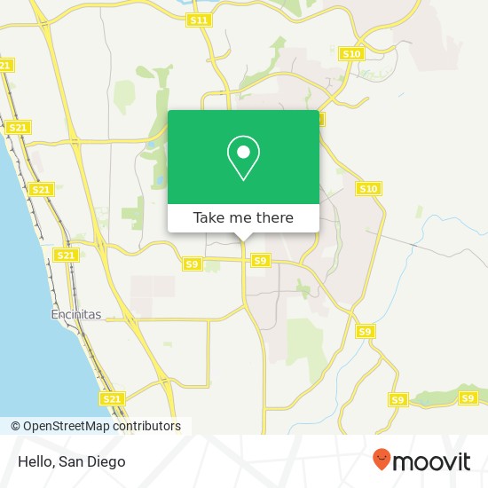 Mapa de Hello, 123 N El Camino Real Encinitas, CA 92024