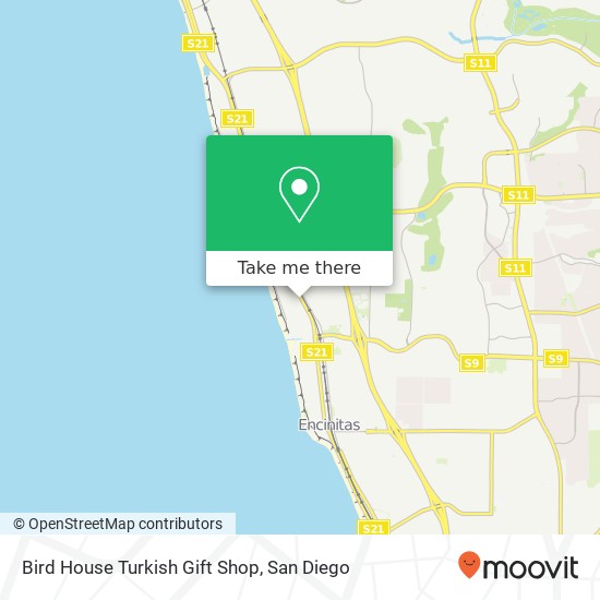 Bird House Turkish Gift Shop, 250 N Highway 101 Encinitas, CA 92024 map