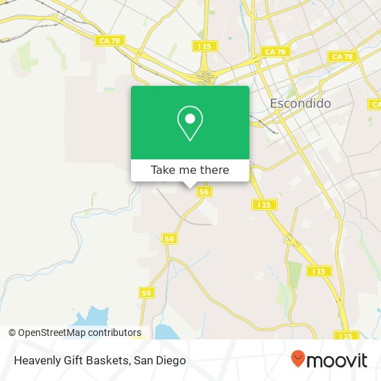 Mapa de Heavenly Gift Baskets, 1981 Vermel Ave Escondido, CA 92029