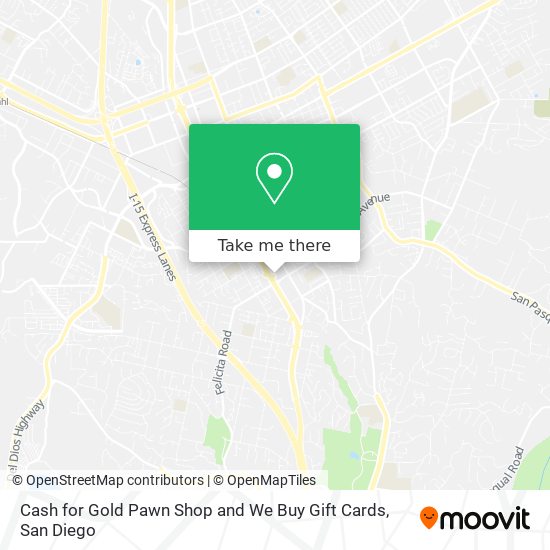 Mapa de Cash for Gold Pawn Shop and We Buy Gift Cards