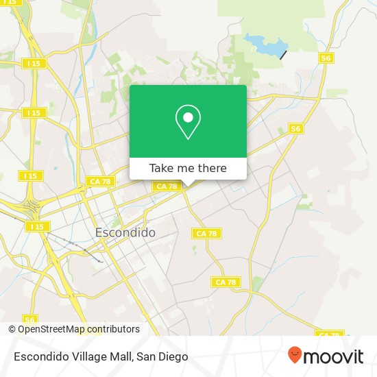 Mapa de Escondido Village Mall
