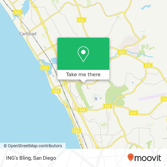 Mapa de ING's Bling, Cannon Rd Carlsbad, CA 92008