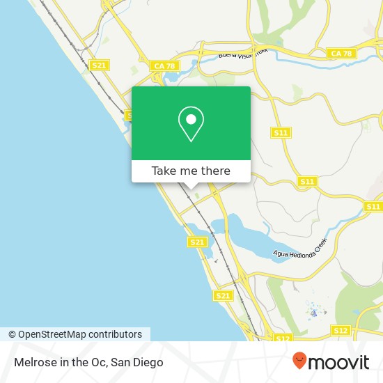 Mapa de Melrose in the Oc, 578 Village Dr Carlsbad, CA 92008