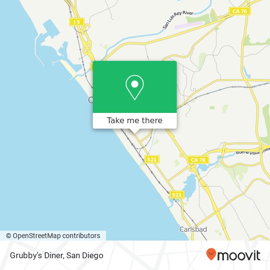 Grubby's Diner, 1034 S Coast Hwy Oceanside, CA 92054 map