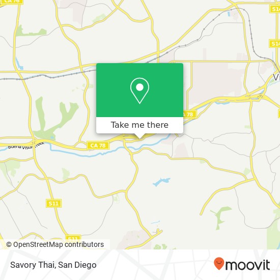 Mapa de Savory Thai, 3829 Plaza Dr Oceanside, CA 92056