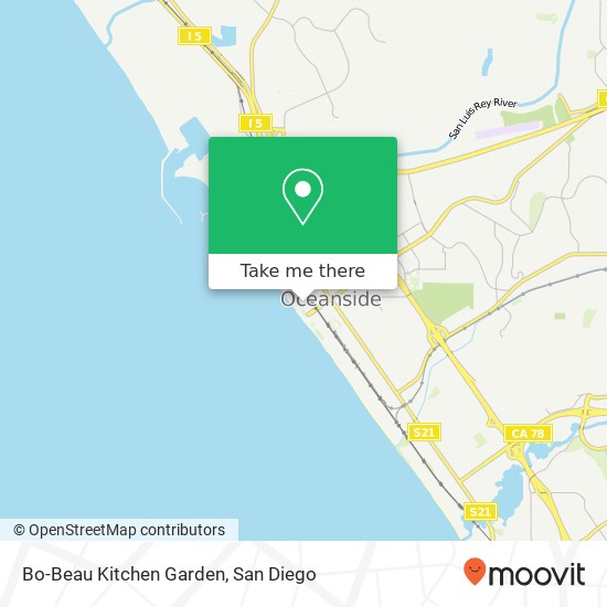 Bo-Beau Kitchen Garden, 333 N Myers St Oceanside, CA 92054 map
