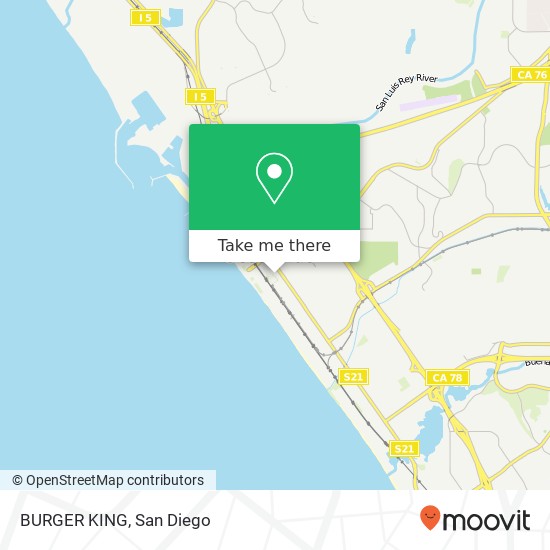 BURGER KING, 227 S Tremont St Oceanside, CA 92054 map