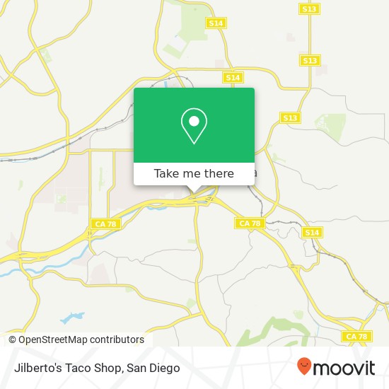 Mapa de Jilberto's Taco Shop, 573 W Vista Way Vista, CA 92083