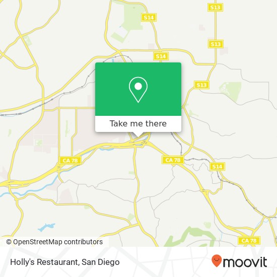 Mapa de Holly's Restaurant, 540 W Vista Way Vista, CA 92083
