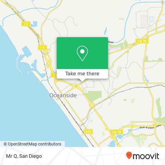 Mapa de Mr Q, 1527 Mission Ave Oceanside, CA 92058