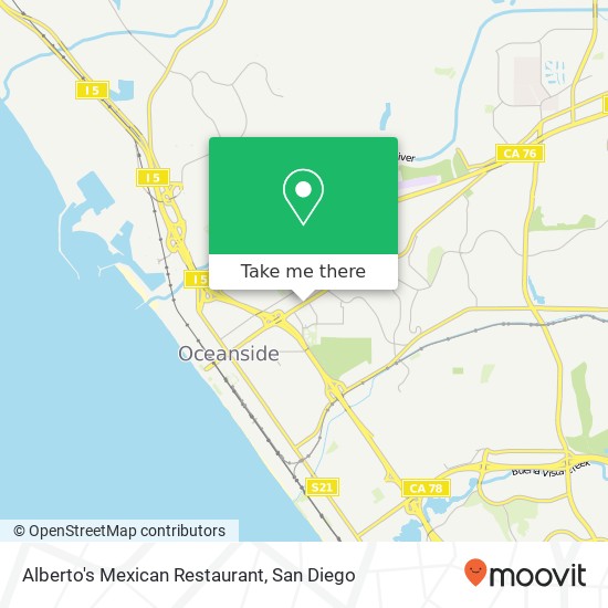 Alberto's Mexican Restaurant, 1602 Mission Ave Oceanside, CA 92058 map