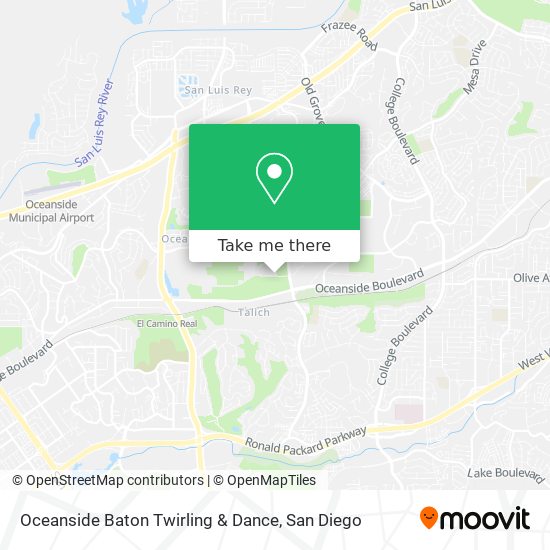 Oceanside Baton Twirling & Dance map