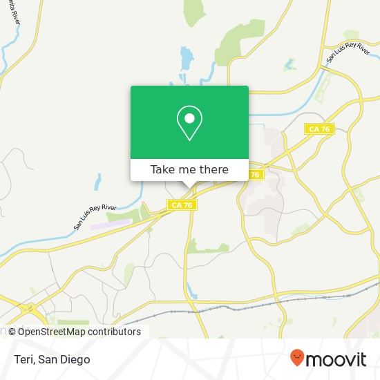 Mapa de Teri, 3772 Mission Ave Oceanside, CA 92058