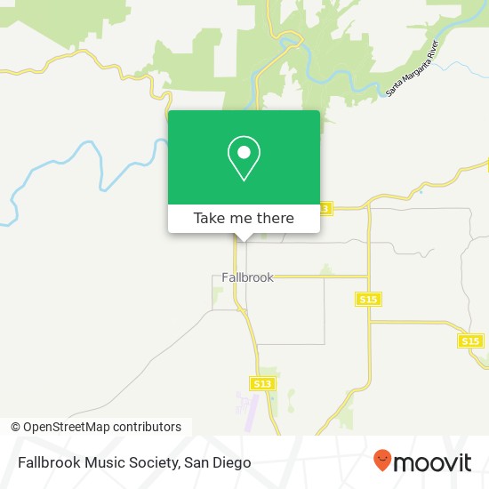 Mapa de Fallbrook Music Society