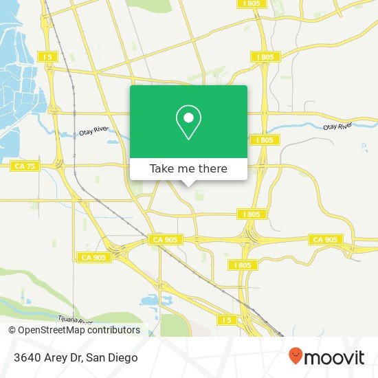 3640 Arey Dr map