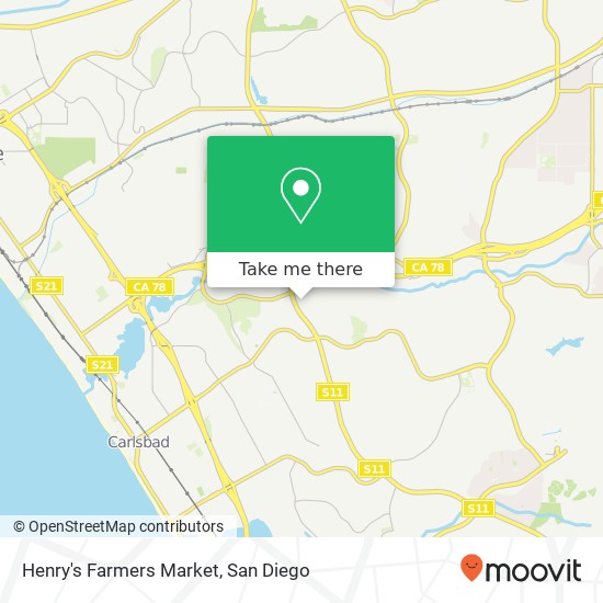 Henry's Farmers Market map