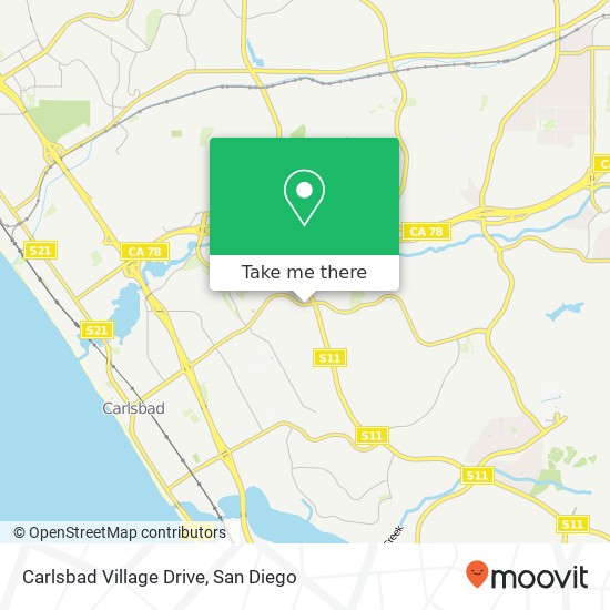 Carlsbad Village Drive map