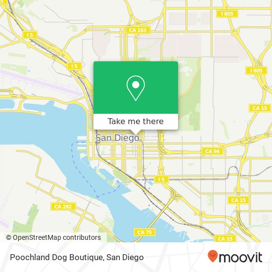 Poochland Dog Boutique map