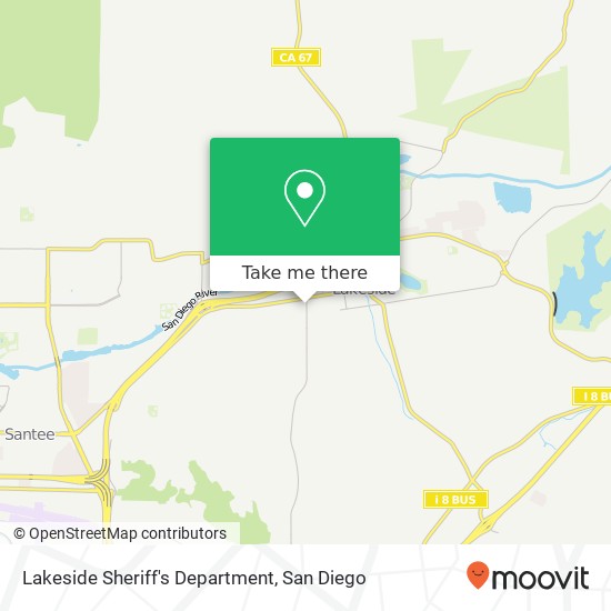 Lakeside Sheriff's Department map
