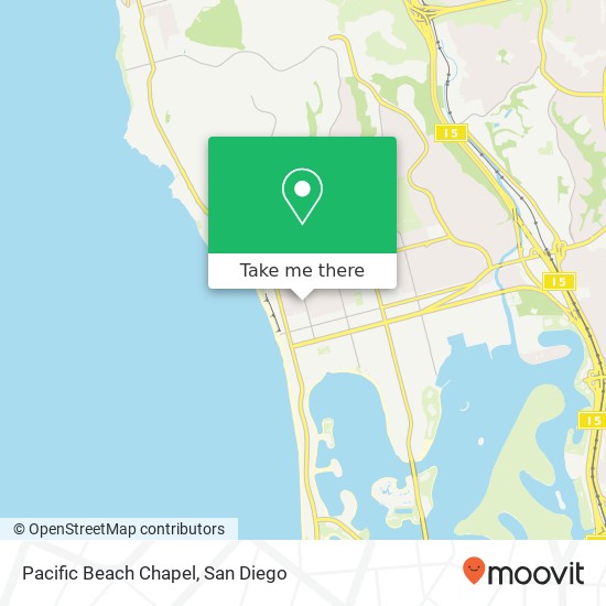 Pacific Beach Chapel map