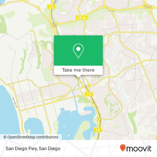 Mapa de San Diego Fwy