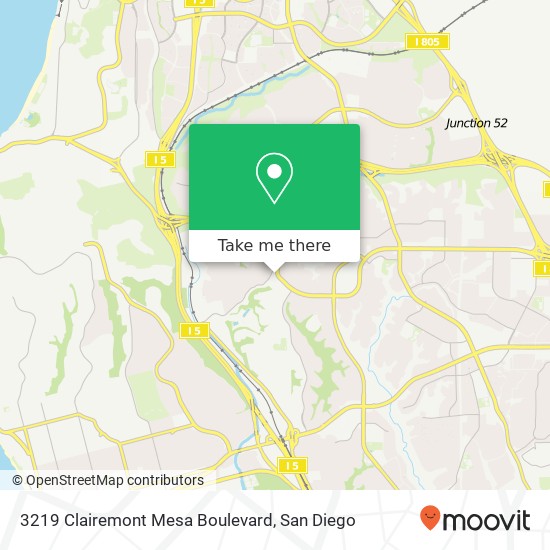 Mapa de 3219 Clairemont Mesa Boulevard