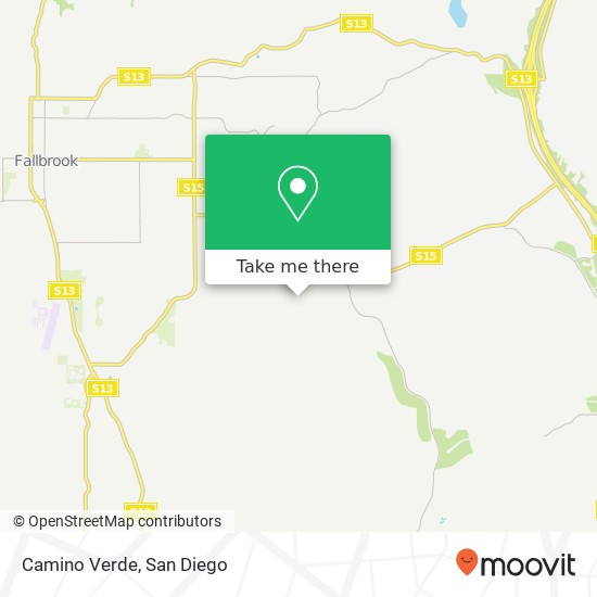Camino Verde map