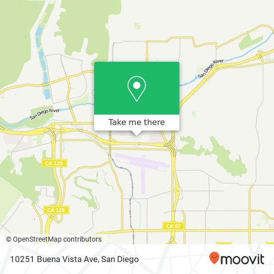 Mapa de 10251 Buena Vista Ave