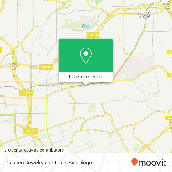 Cashco Jewelry and Loan map