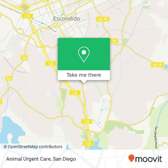 Animal Urgent Care map