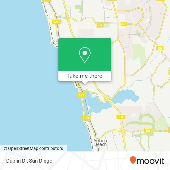 Dublin Dr map