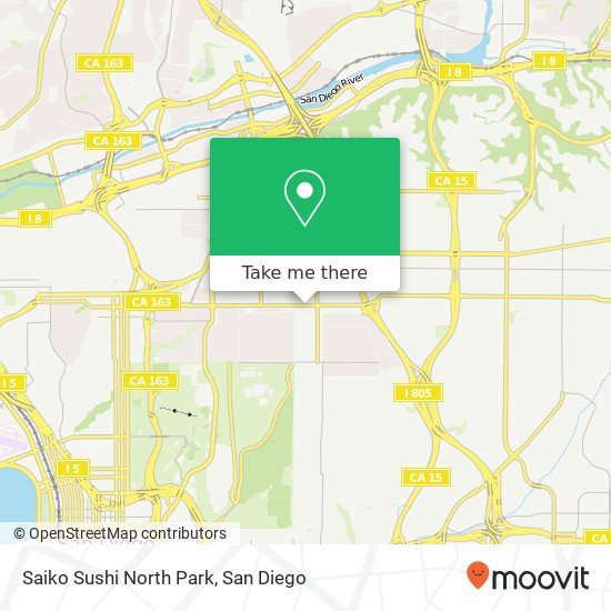 Saiko Sushi North Park map