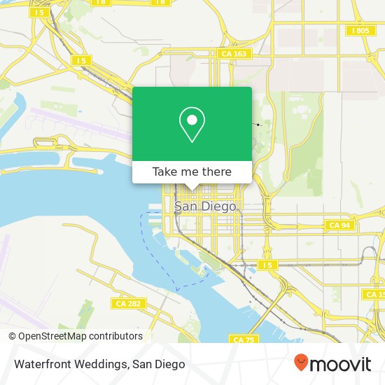 Waterfront Weddings map