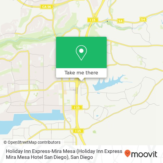Holiday Inn Express-Mira Mesa (Holiday Inn Express Mira Mesa Hotel San Diego) map