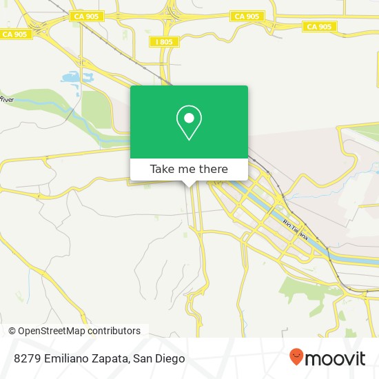 8279 Emiliano Zapata map
