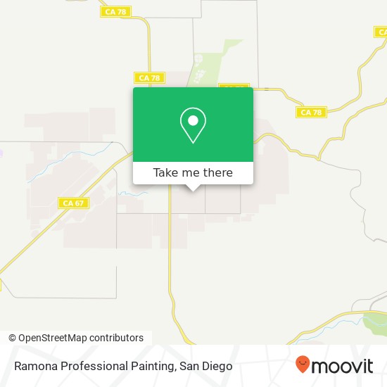 Ramona Professional Painting map