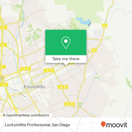 Mapa de Locksmiths Professional