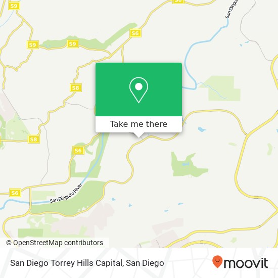 San Diego Torrey Hills Capital map