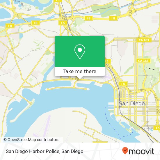 Mapa de San Diego Harbor Police