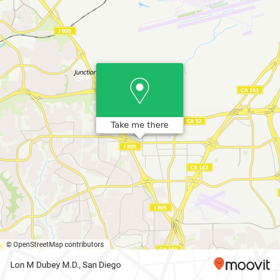 Lon M Dubey M.D. map