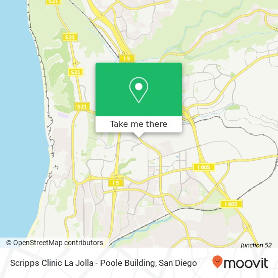 Mapa de Scripps Clinic La Jolla - Poole Building