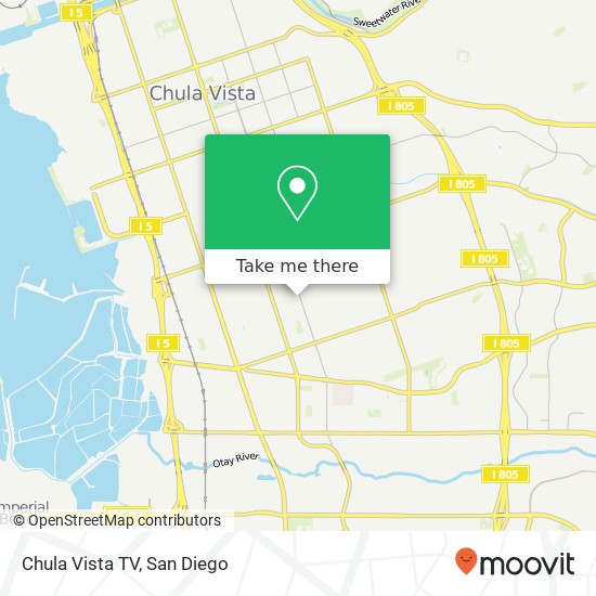 Mapa de Chula Vista TV