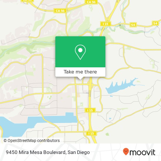 9450 Mira Mesa Boulevard map
