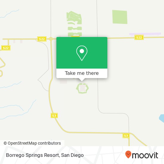 Mapa de Borrego Springs Resort