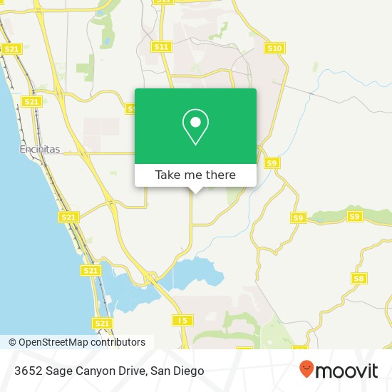 3652 Sage Canyon Drive map