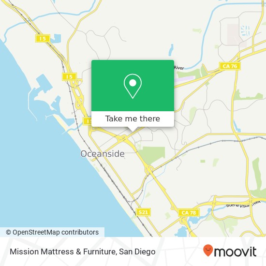 Mapa de Mission Mattress & Furniture