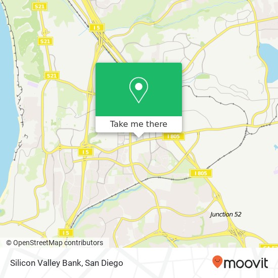 Mapa de Silicon Valley Bank