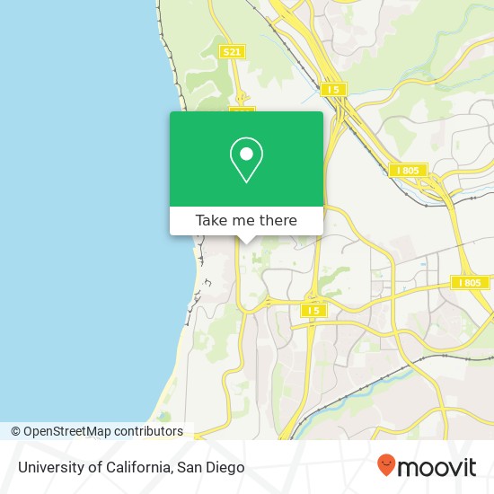 Mapa de University of California